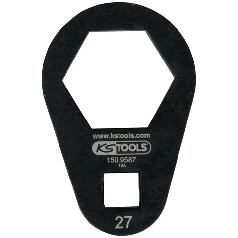KS Tools 3/8 Einsteck-Ringschlüssel, extra flach, 27 mm – Bild 2