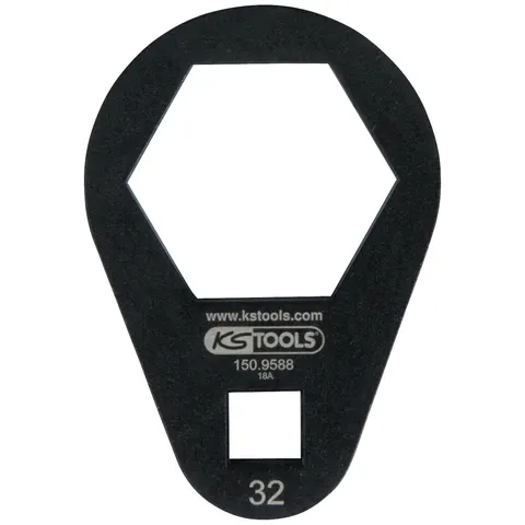 KS Tools 3/8 Einsteck-Ringschlüssel, extra flach, 32 mm – Bild 2