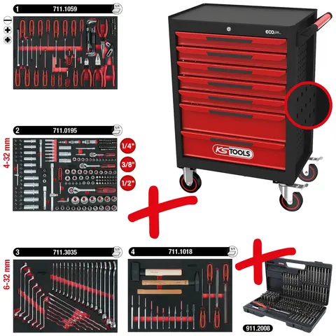 KS TOOLS 897.7515 Werkzeugwagen – Bild 2