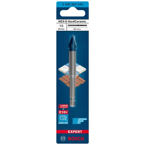 Bosch EXPERT HEX-9 HardCeramic Bohrer, 10 x 90 mm – Bild 2