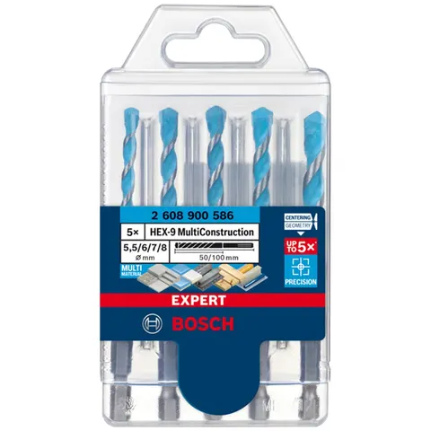 BOSCH Mehrzweckbohrer-Set EXPERT HEX-9 Multi Construction 5-teilig – Bild 3