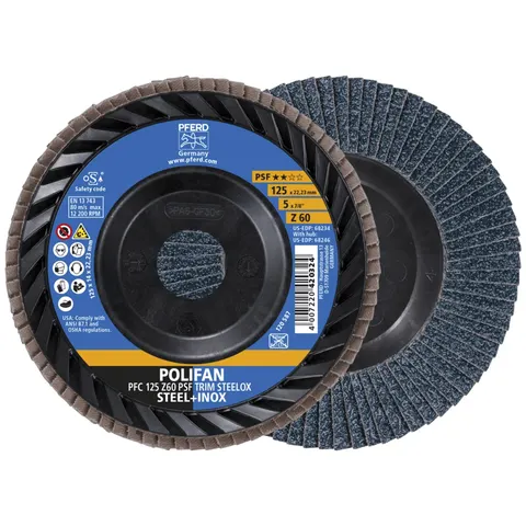 PFERD TOOLS 67771126 Fächerschleifscheibe Durchmesser 125 mm Körnung (num)=60 10 St. – Bild 2