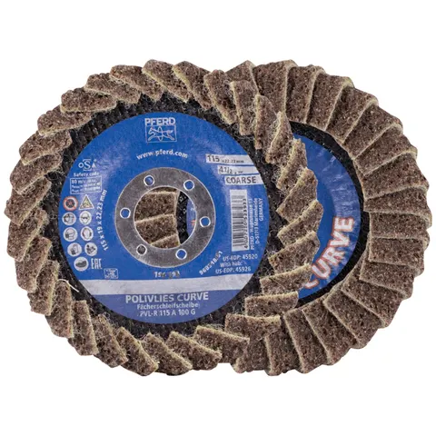 PFERD TOOLS 44694121 Fächerschleifscheibe Durchmesser 115 mm Körnung (num)=100 5 St. – Bild 2