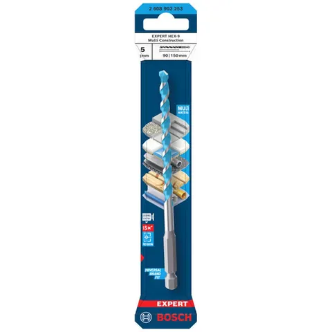 Bosch EXPERT Bohrer HEX-9 Multi Construction, 5 x 90 x 150 mm – Bild 2