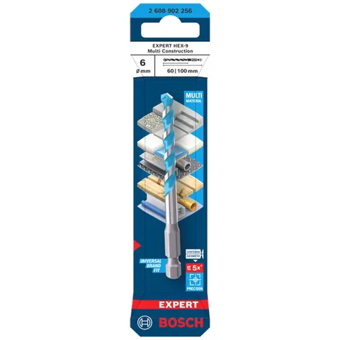 Bosch EXPERT Bohrer HEX-9 Multi Construction, 6 x 60 x 100 mm – Bild 2
