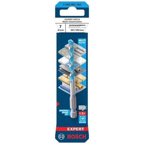 Bosch EXPERT Bohrer HEX-9 Multi Construction, 7 x 60 x 100 mm – Bild 2