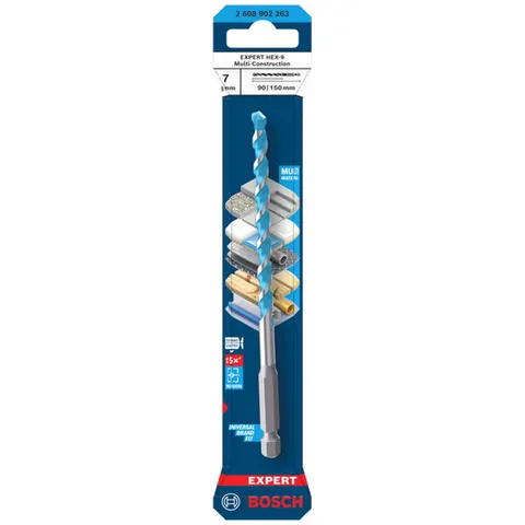 Bosch EXPERT Bohrer HEX-9 Multi Construction, 7 x 90 x 150 mm – Bild 2