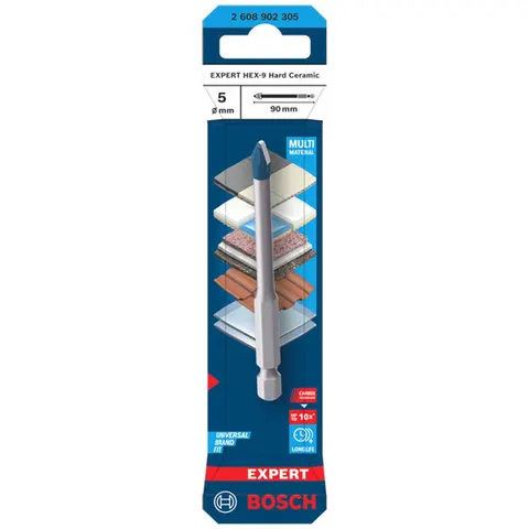 Bosch EXPERT Bohrer HEX-9 Hard Ceramic, 5 x 90 mm – Bild 2