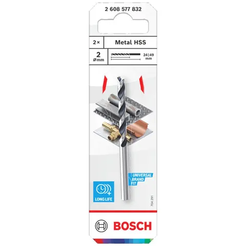 Bosch Accessories 2608577832 Metall-Spiralbohrer 2 St. – Bild 2