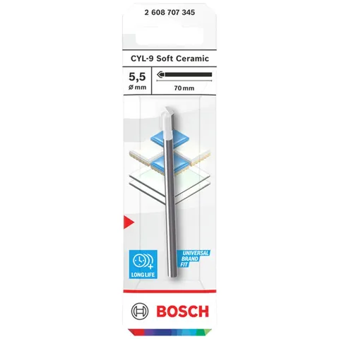 Bosch Ceramic Bohrer CYL-9 Soft, 5,5 x 70 mm – Bild 2