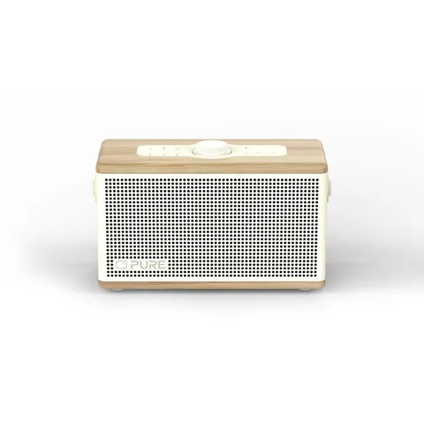 Classic Aura Baumwoll-Weiß/Eiche Bluetooth-Lautsprecher – Bild 2