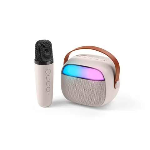 Bluetooth Karaoke Speaker Mini White (61038) – Bild 2