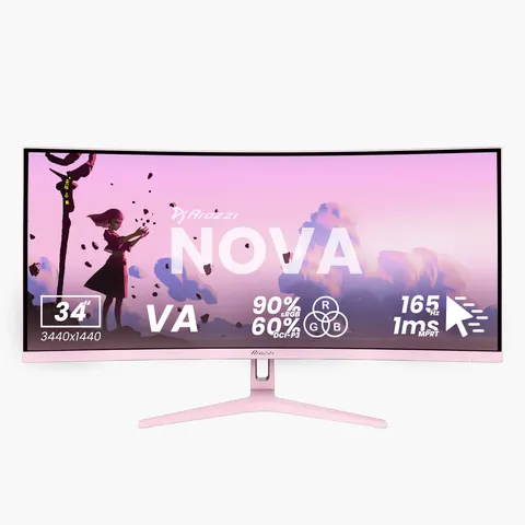 Arozzi TFT Nova 34" VA 165Hz curved pink – Bild 2