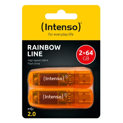 Intenso Rainbow Line 2x 64GB - orange – Bild 4
