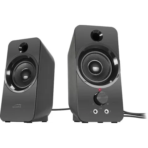 Speedlink DAROC Stereo Lautsprecher, schwarz – Bild 4
