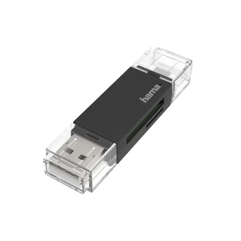 USB-Kartenleser, OTG, USB-A + Micro-USB, USB 2.0, SD/microSD (00200130) – Bild 2