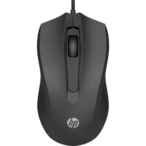 HP Kabelgebundene Maus 100 – Schwarz – Bild 2
