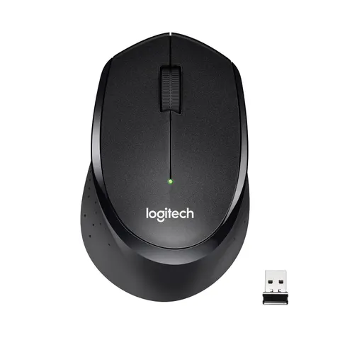 Logitech M330 Silent Plus mouse – Schwarz – Bild 2