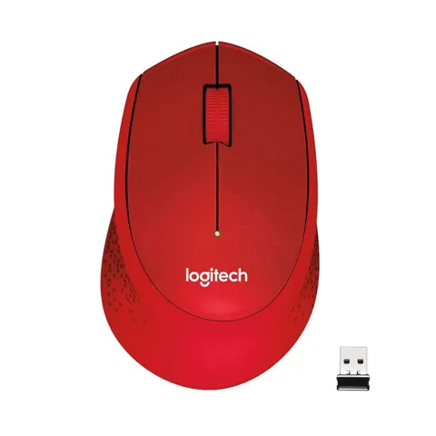 Logitech Wireless Mouse M330 silent plus red retail – Bild 2