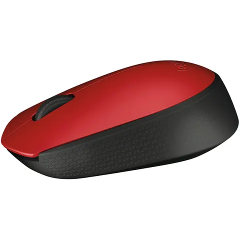 Logitech M171 Maus (kabellos, rot) – Bild 2