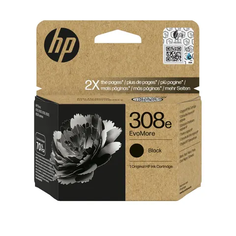 HP 308e EvoMore Schwarz Original Druckerpatrone – Bild 2