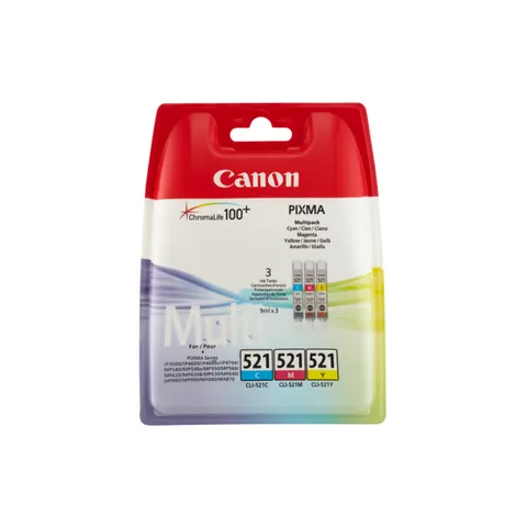 Canon CLI-521C/M/Y - 3-farbig - Druckerpatrone - Multipack – CLI521CMY – Bild 3