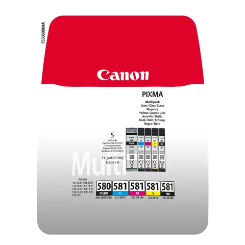 Canon PGI-580/CLI-581 BK/CMYK - 5-farbig - Druckerpatrone - Multipack – Bild 2