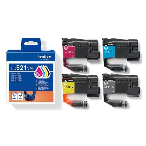 Brother LC-521VAL - 4-farbig - Druckerpatrone - Multipack – Bild 4