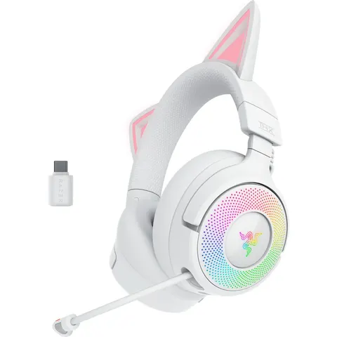 Kraken Kitty V3 Pro, Weiß Gaming-Headset – Bild 2
