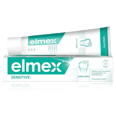 Elmex Sensitive Zahnpasta mit Faltschachtel – Bild 2