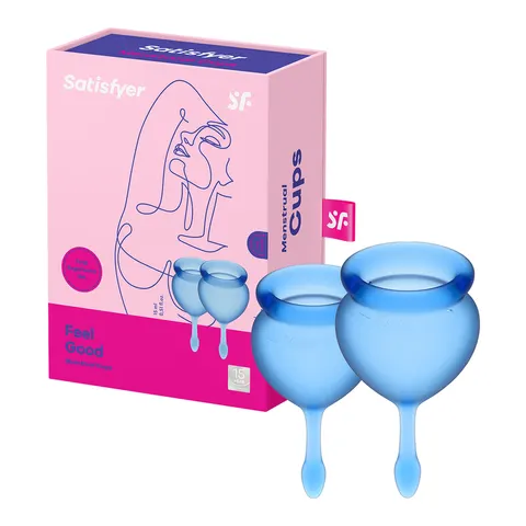 Satisfyer Feel Good Menstrual Cup Dark Blue – Blå – Bild 2