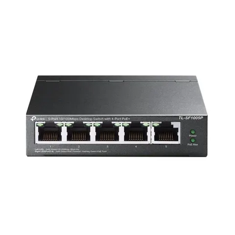 TP-Link TL-SF1005P – Schwarz – Bild 2