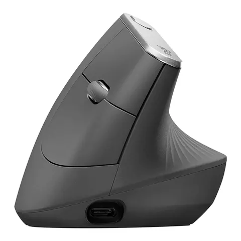 Logitech MX Vertical Wireless Maus – Schwarz – Bild 2