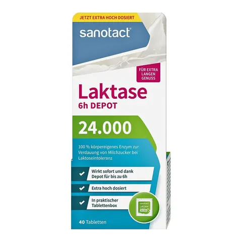 Sanotact Laktase 24.000 Tabletten – Bild 2