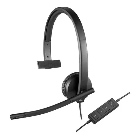 Logitech H570e Mono Headset – Schwarz – Bild 2