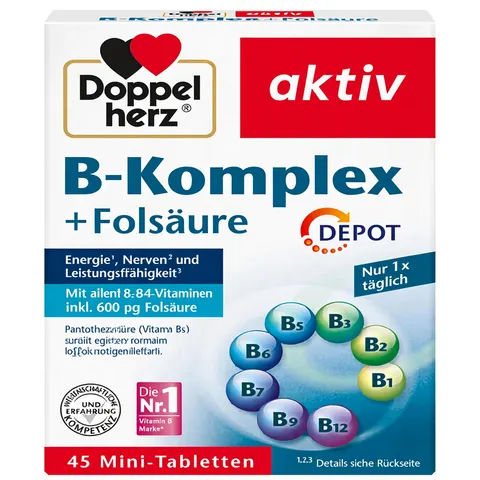 Doppelherz B-komplex + Folsäure Tabletten – Bild 2