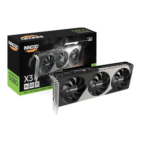 INNO3D GeForce RTX 5080 X3 – Schwarz – Bild 3