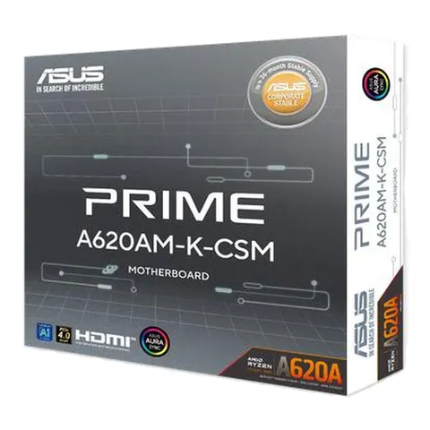 ASUS Prime A620AM-K Mainboard – Schwarz – Bild 2