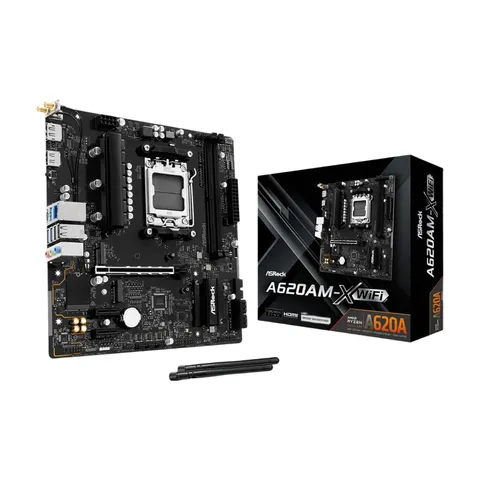 ASRock A620AM-HVS Mainboard – Schwarz – Bild 3