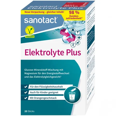 sanotact Elektrolyte Plus 20 St Pulver – Bild 2