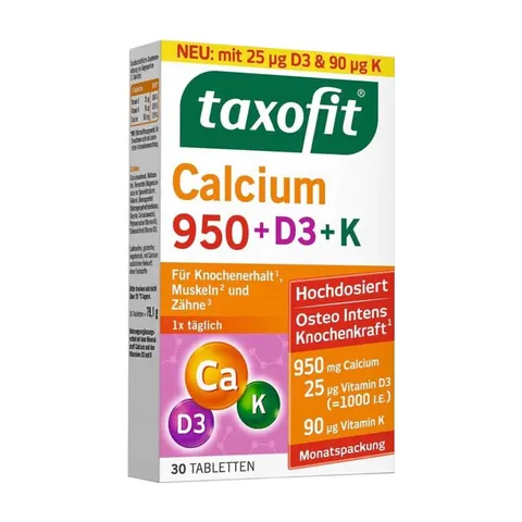Taxofit Calcium 950+D3+K Tabletten – Bild 2