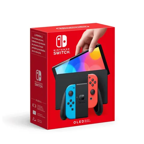 Switch (OLED-Modell) Neon Rot/Neon Blau – Bild 2
