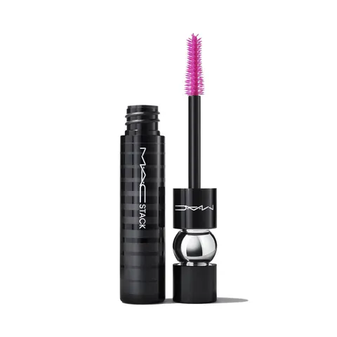 MAC Cosmetics MACStack Mascara Superstack Mega Brush Wimpernverlängernde Volumenmascara Farbton Black 12 ml – Svart 12 – Bild 2