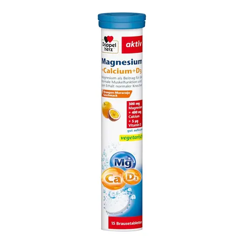 Doppelherz Magnesium + Calcium + D3 Brausetabletten – Bild 2