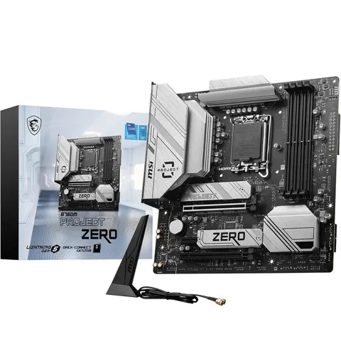 MSI B760M Ptoject Zero Intel B760 LGA 1700 micro ATX – Bild 2