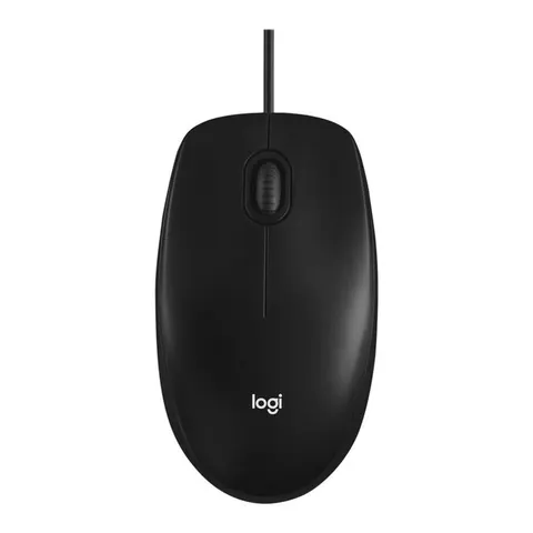 Logitech M100 Maus – Schwarz – Bild 2