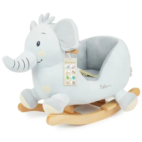 Bieco Schaukeltier Elefant Tiko – grau – Bild 2