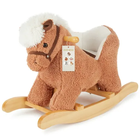 Bieco Plüsch Schaukeltier Pferd – braun – Bild 2
