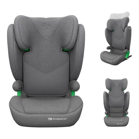 Kinderkraft Kindersitz JUNIOR FIX 2 PLUS – grau – Bild 2