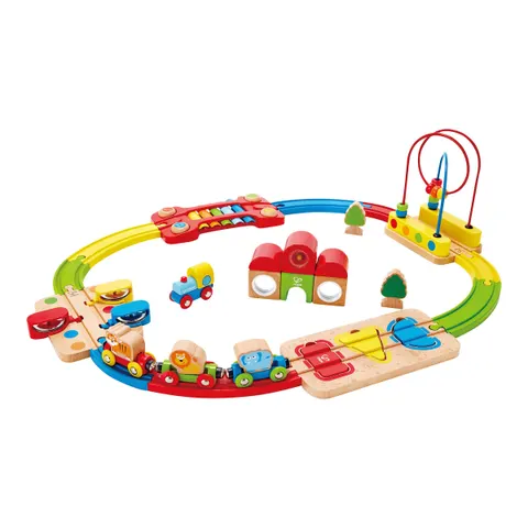Hape Eisenbahnset Regenbogen-Puzzle – mehrfarbig – Bild 2